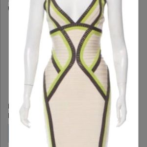 Hervé Leger Niyaz Bandage Cocktail Dress